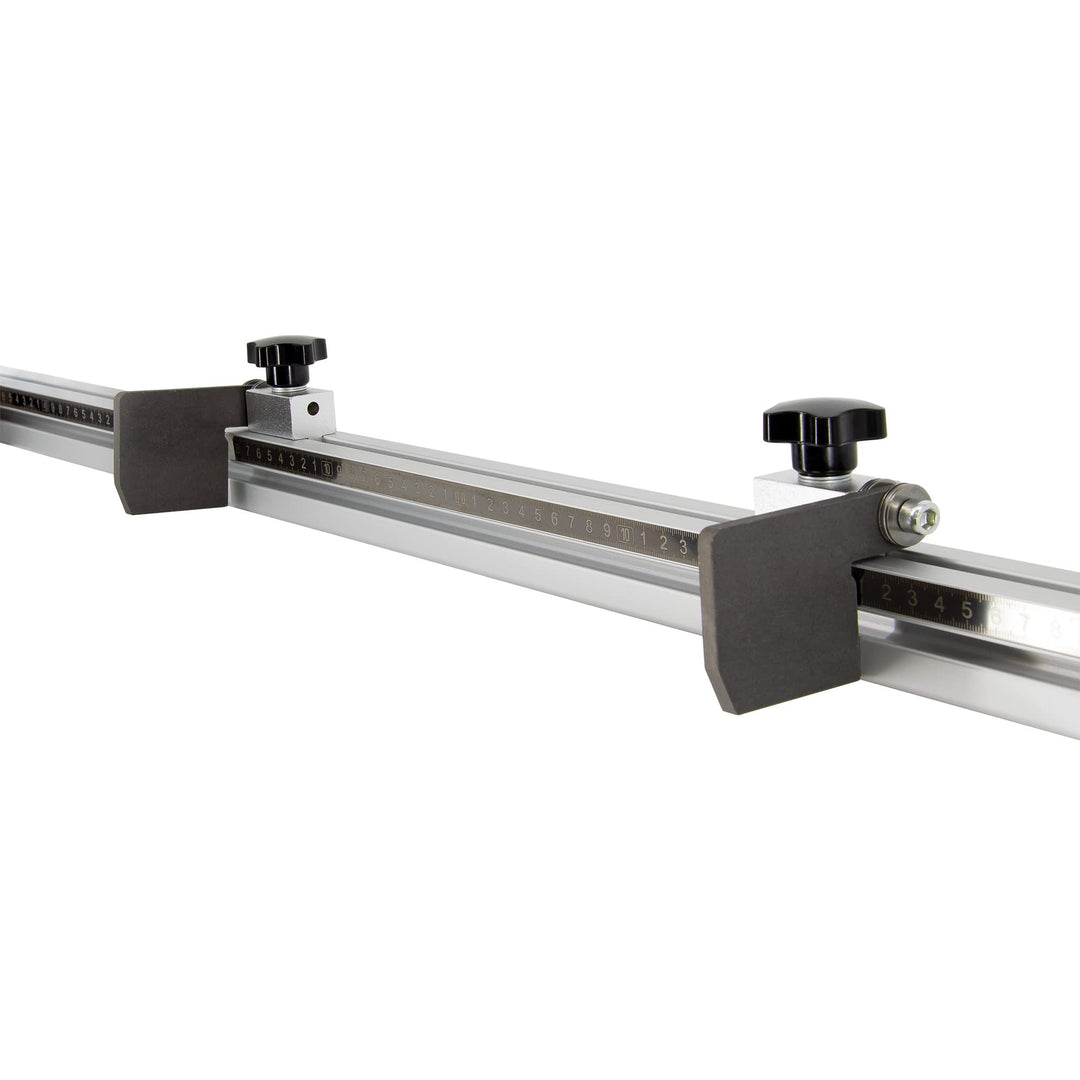 SCHMIDT systemprofile Längenanschlag B 2m Aluminium-Profil Säge-Anschlag 1m-1m Mitte Massband 2x Abl