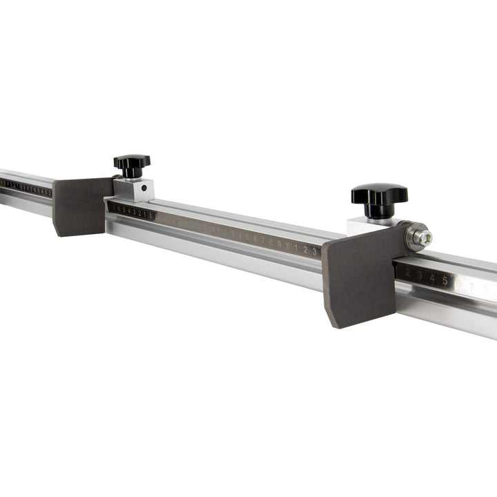 SCHMIDT systemprofile Längenanschlag B 2m Aluminium-Profil Säge-Anschlag 1m-1m Mitte Massband 2x Abl