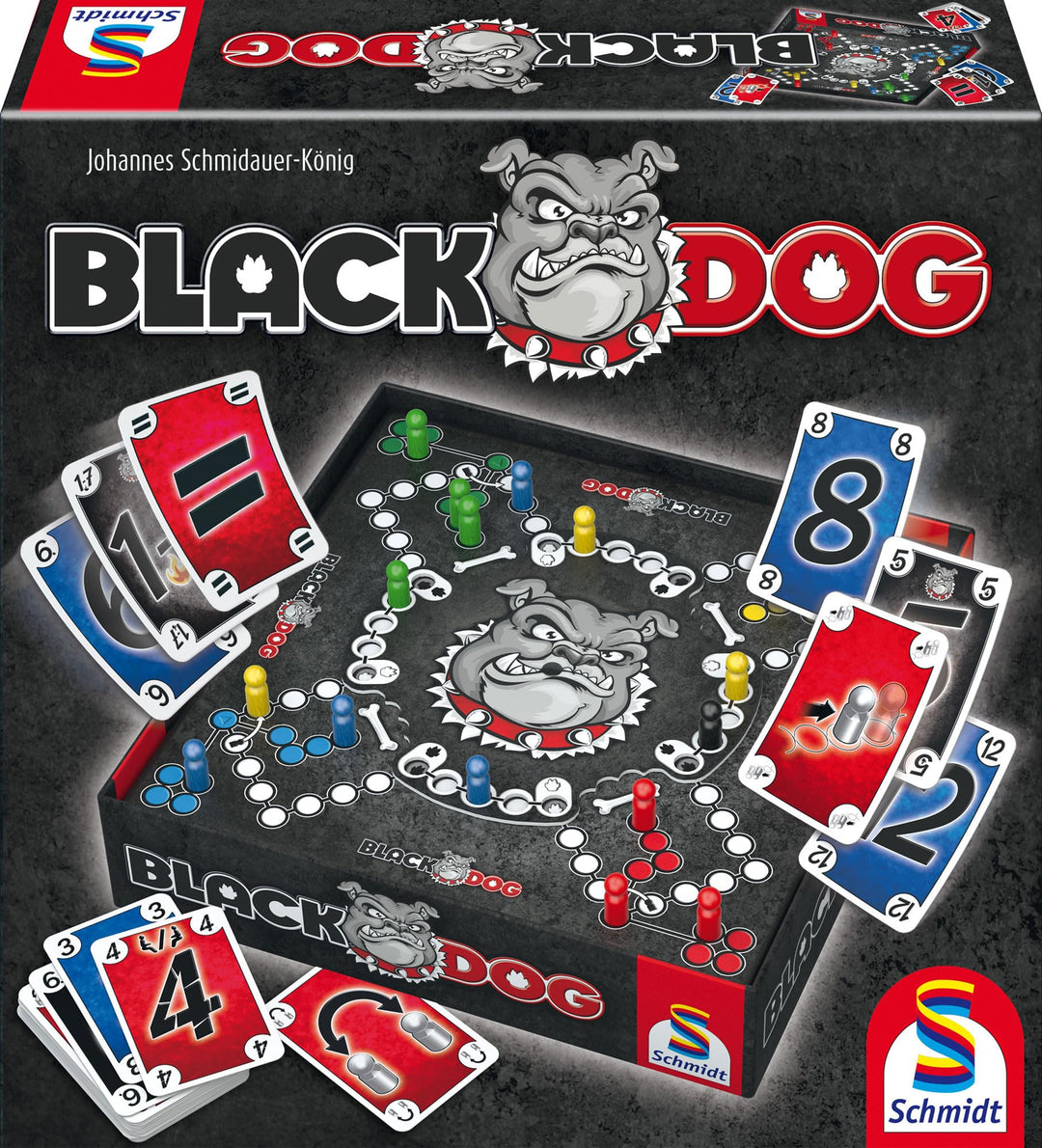 Schmidt Spiele 49323 Black DOG, Familienspiel Single, Single