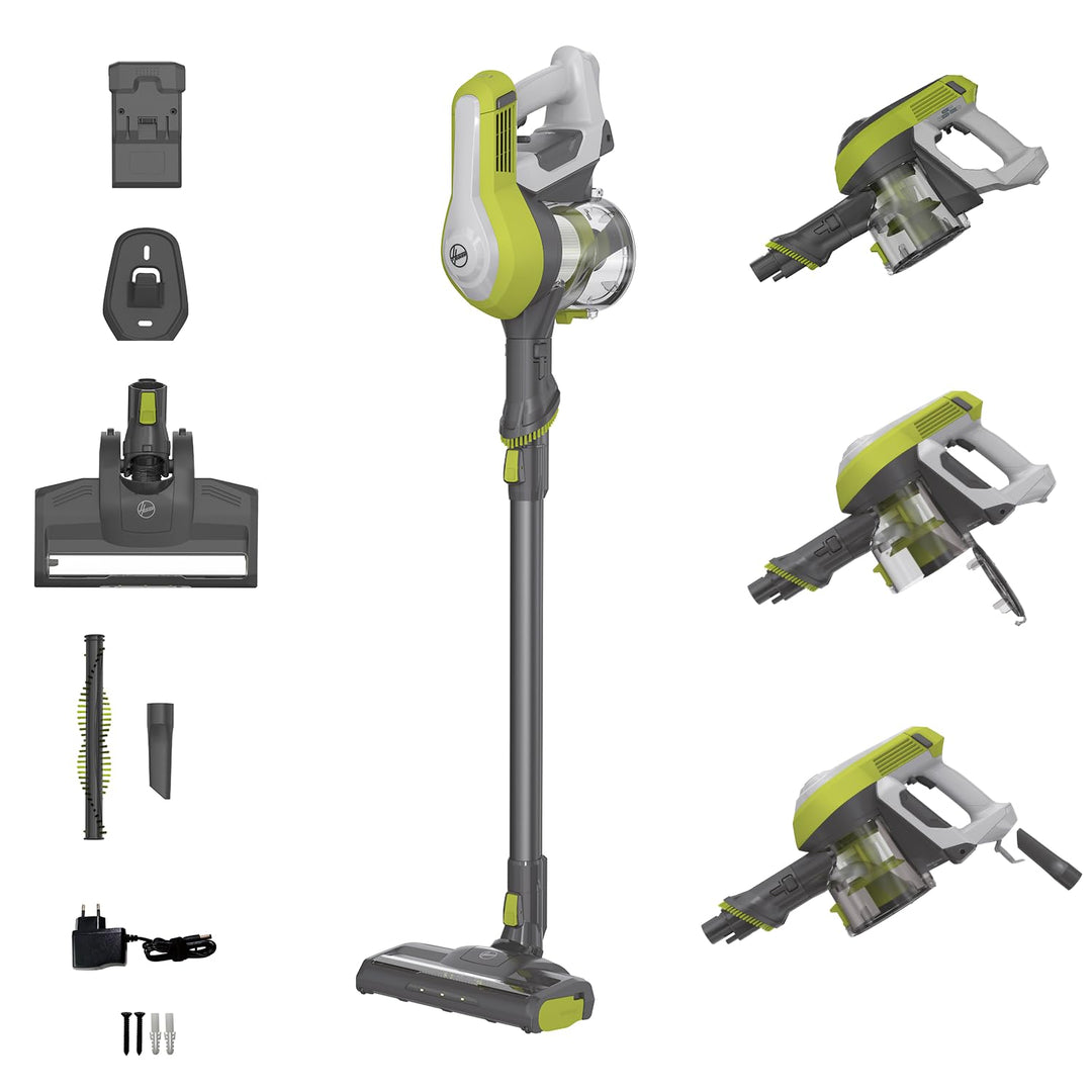 Hoover Akku-Staubsauger ohne Beutel für bis zu 120 m² mit 1 Akkuladung IStaubsauger kabellos mit LED