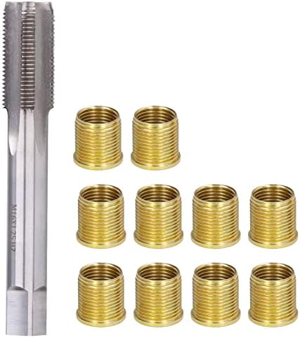 Reparaturwerkzeuge für Zündkerzengewindelöcher, Gewindereparaturset mit 10 M14 X 1,25-Gewindeeinsätz