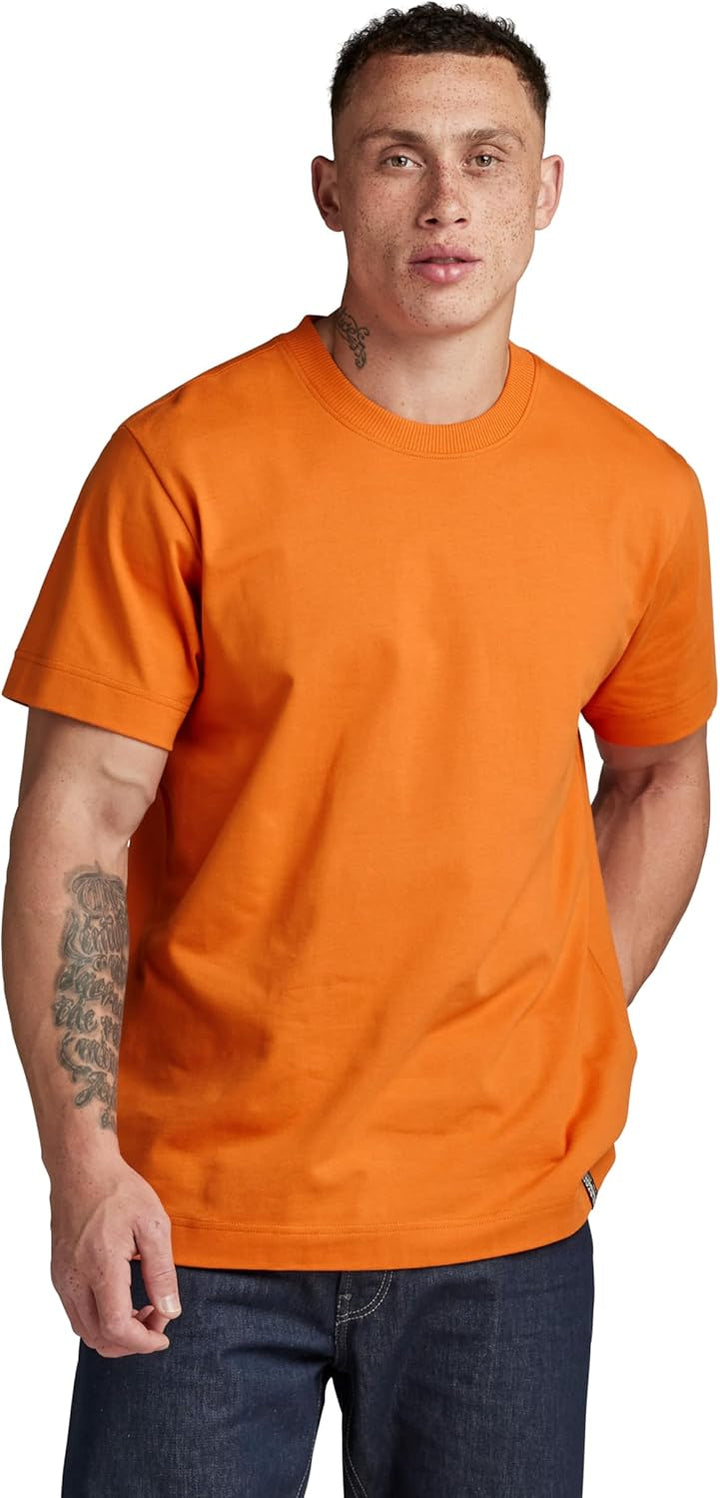 G-Star RAW Herren Essential Loose T-Shirts S Orange (Orange D23471-c784-1018), S Orange (Orange D234