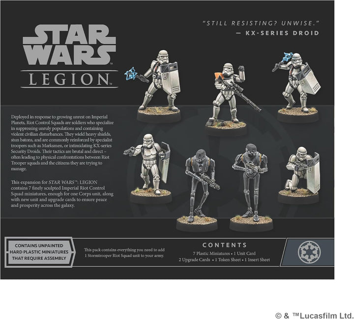 Atomic Mass Games Asmodee Star Wars: Legion Imperial Riot Control Squad Unit Expansion - Maintain Or