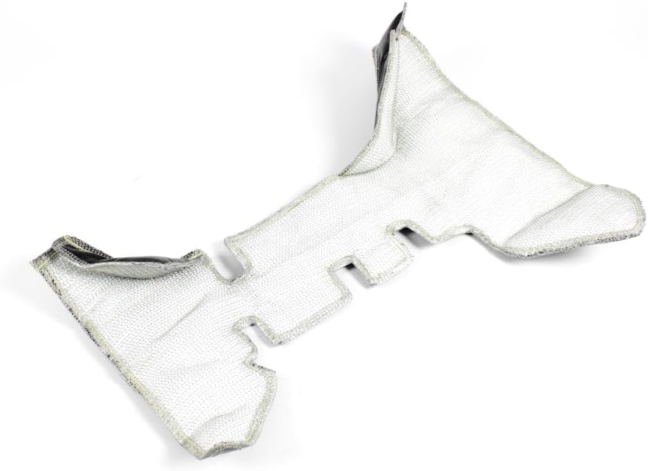 Turbo Hitzeschutz Pampers Silikonimprägniertes Fiberglas Schwarz Drahtgeflecht aus Edelstahl 1000°C
