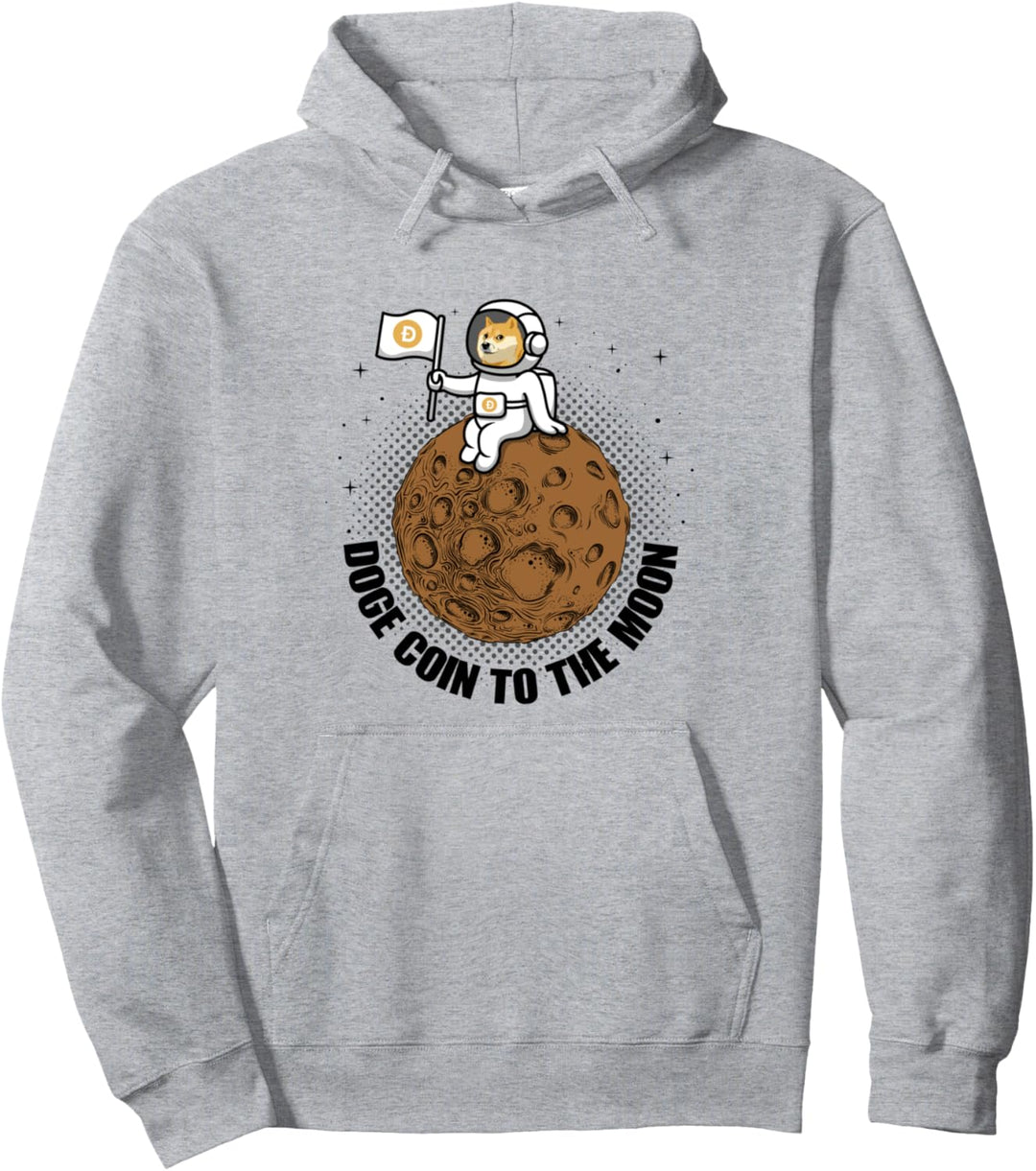 Dogecoin To The Moon Lustige Krypto Kryptowährung Pullover Hoodie