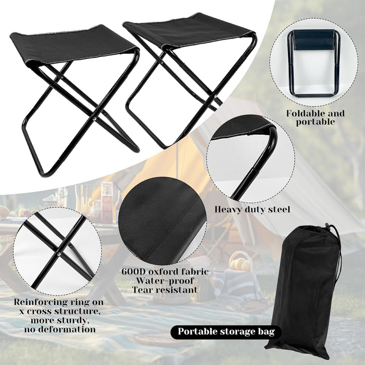 Klappbarer Campingtisch mit Stühlen Leichter Picknicktisch und 2 Stühle für Strand Wandern Reisen An