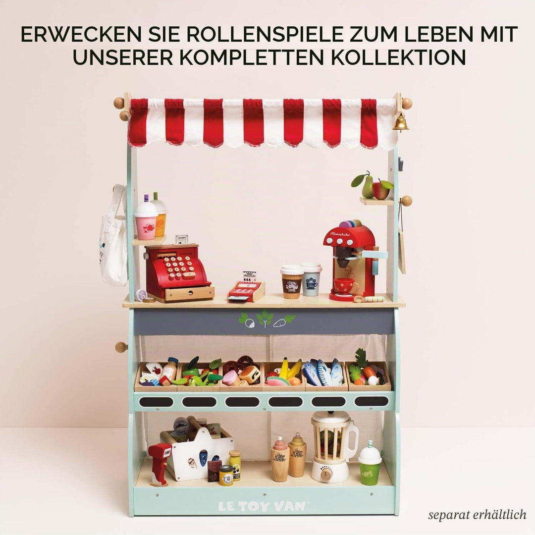 Le Toy Van – Honeybee Market Fleisch-Kiste aus Holz | Supermarkt-Rollenspiel Lebensmittelladen, TV18