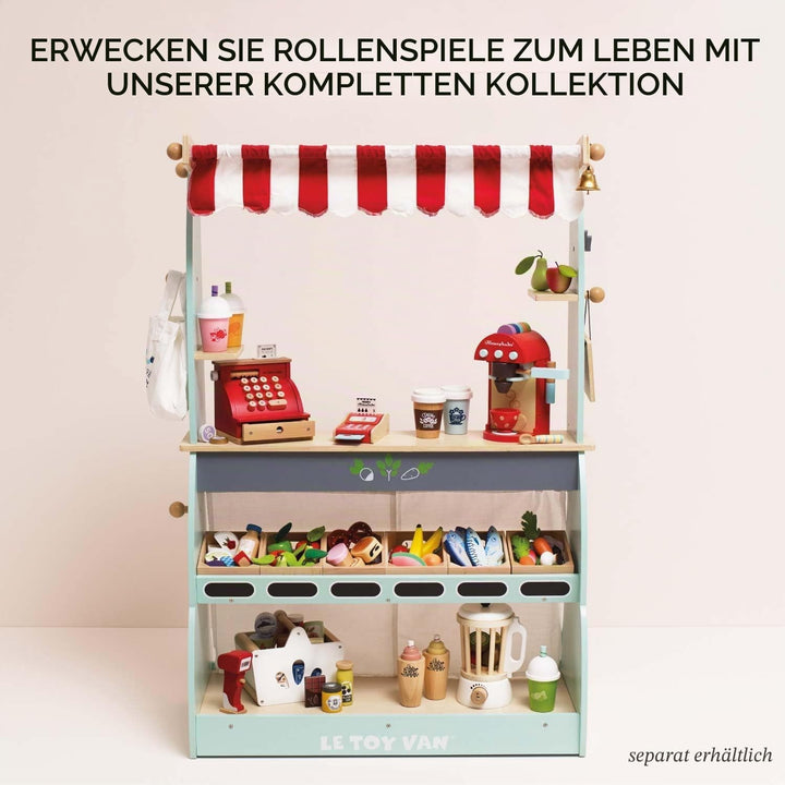 Le Toy Van – Honeybee Market Fleisch-Kiste aus Holz | Supermarkt-Rollenspiel Lebensmittelladen, TV18