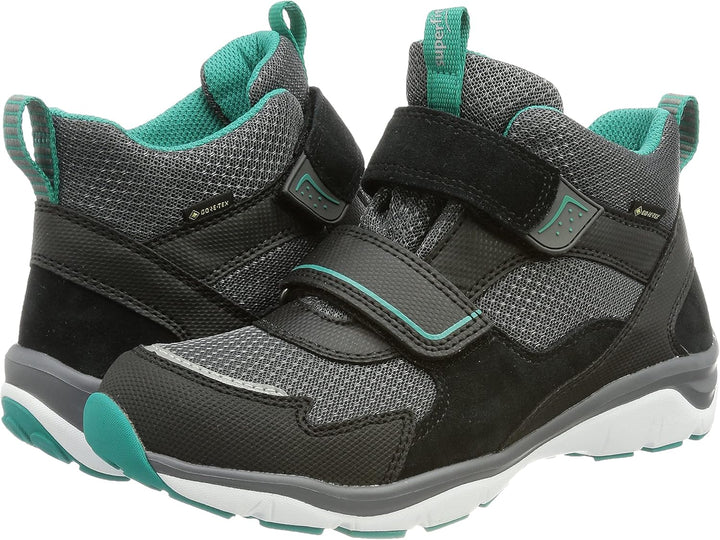 Superfit Jungen Sport5 Gore-tex Sneaker 25 EU Weit Schwarz Grün 0000, 25 EU Weit Schwarz Gr&#xFC;n 0