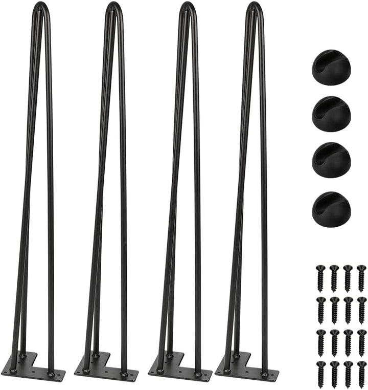 Ikodm 4er Set Haarnadel Tischbein, Hairpin Legs 72CM, möbelfüsse Tischkufen Esstisch mit Dreifachsta