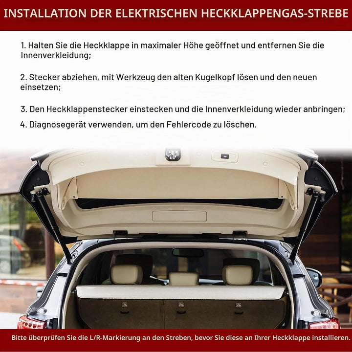 Antriebseinheit Heckklappe Gasdruckfeder, Paar Links und Rechts für S-koda Oc-tavia III 5E5 Kombi 20
