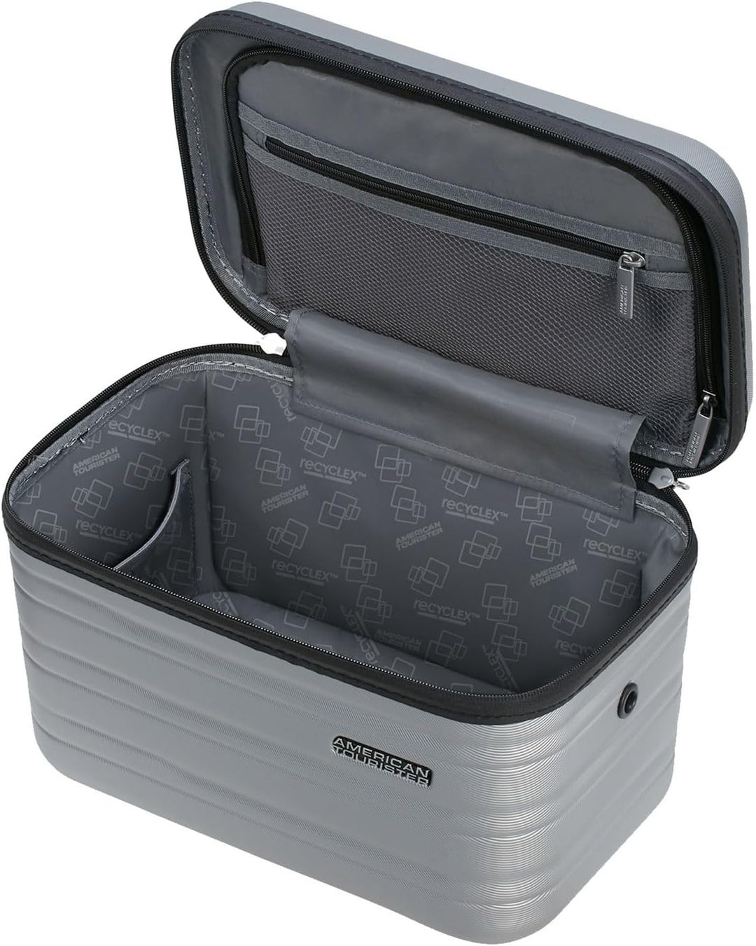 American Tourister Flashline - Kosmetikkoffer, 36 cm, Silber (Sky Silver)