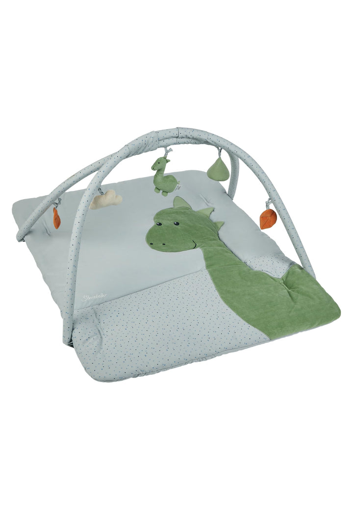 Sterntaler Spielbogen Dino Rexi - Spielbogen aus Velour und bedrucktem Baumwoll Mischgewebe - Baby S