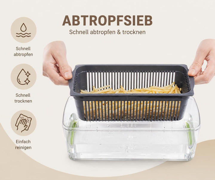 Gemüseschneider Gemüsehobel Würfelschneider Gemüsehacker 13 in 1 Gurkenschneider Kartoffelschneider