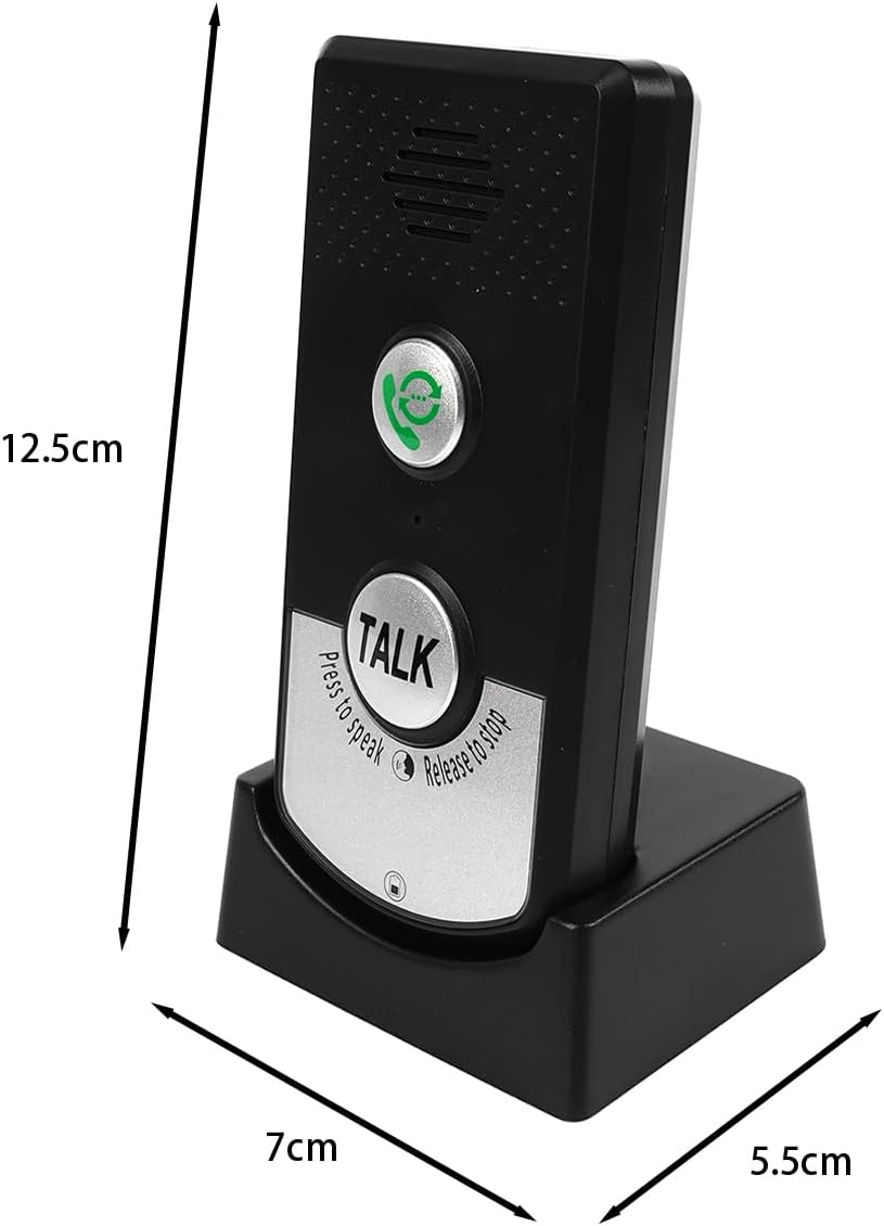 Sarini 2-Wege-Gegensprechanlage mit Sprachfunktion, kabellose Gegensprechanlage mit super grosser Re