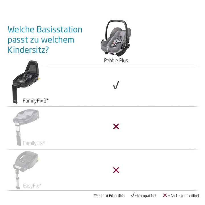 Maxi-Cosi Pebble Plus i-Size Babyschale, Gruppe 0+ Autositz für Babys, inkl. Sitzverkleinerer, nutzb