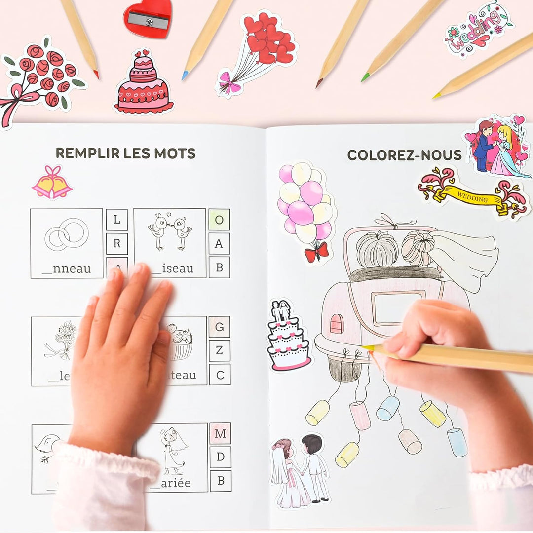 Ulikey Hochzeitsmalbuch Kinder, Französische Fassung
