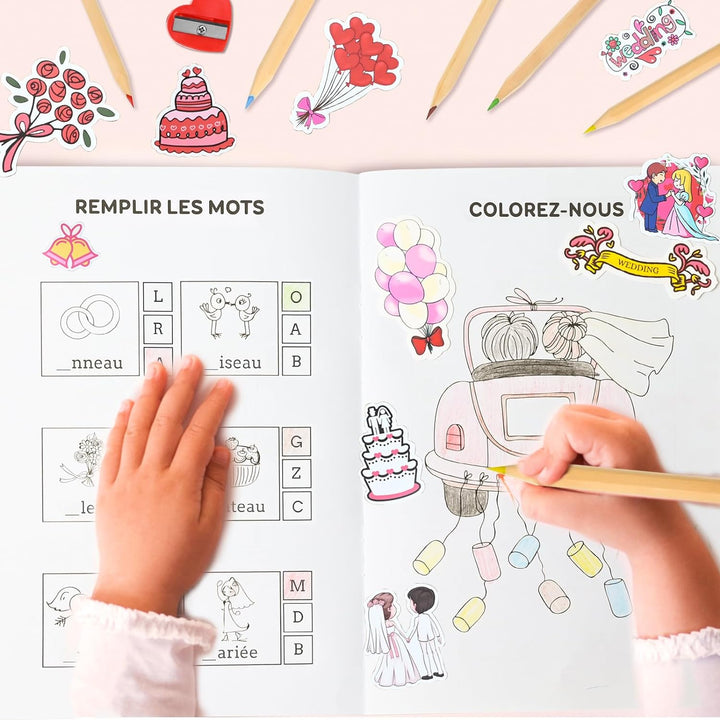 Ulikey Hochzeitsmalbuch Kinder, Französische Fassung