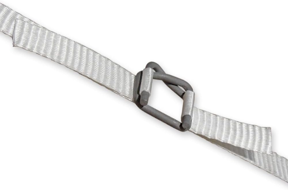 Gewebtes Umreifungsset 25 mm mit Abrollwagen, Spanngerät, Umreifungsband und Metallklemmen