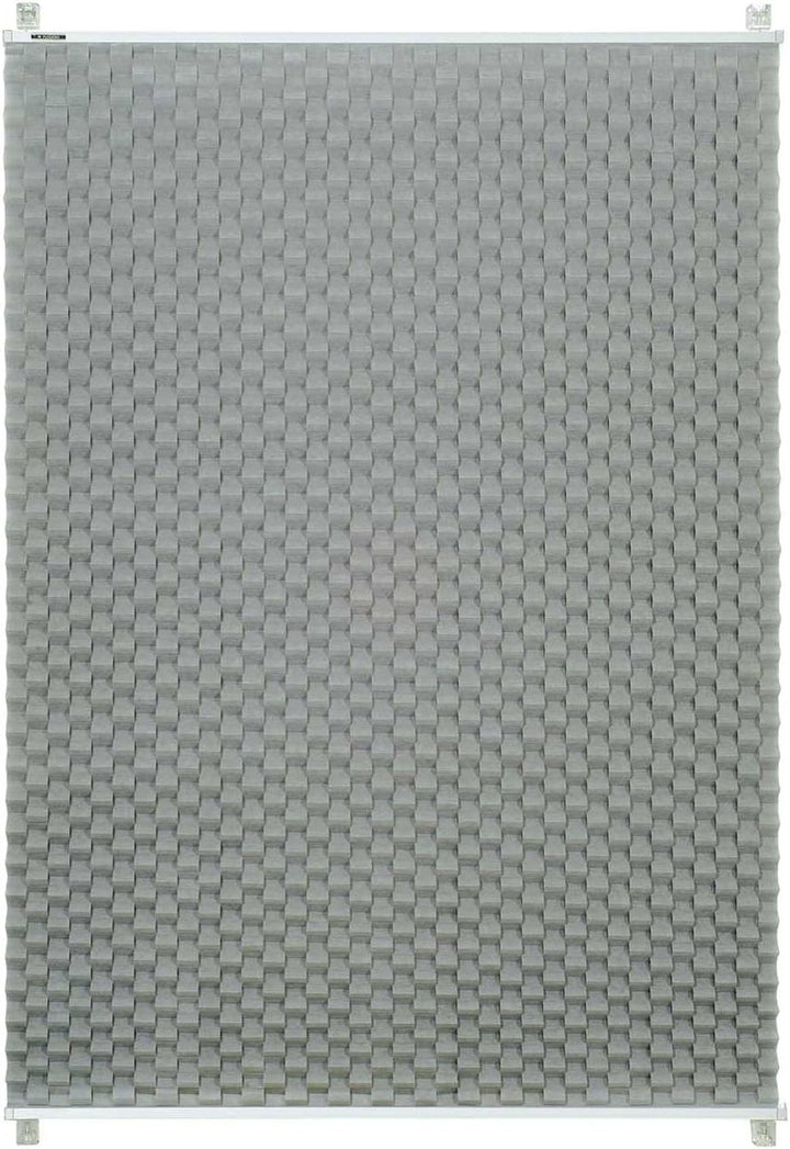 K-Home Klemmfix Plissee 3D-Effekt Grau 80 x 130 cm B80 x H130 cm 3d-struktur Grau, B80 x H130 cm 3d-