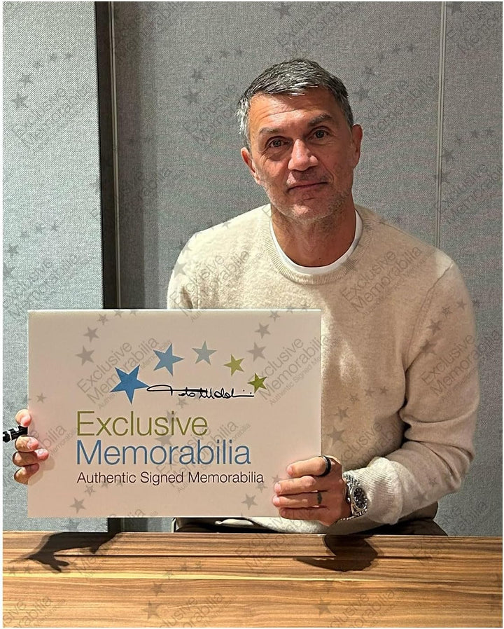 Von Paolo Maldini signiertes Milan-Trikot von 1988