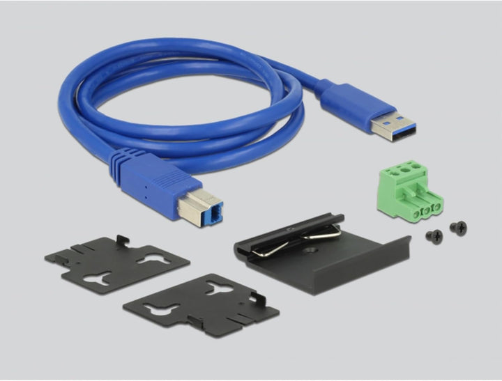 Delock 63309 Externer Industrie Hub 4 x USB 3 Typ-A mit 15 kV ESD Schutz