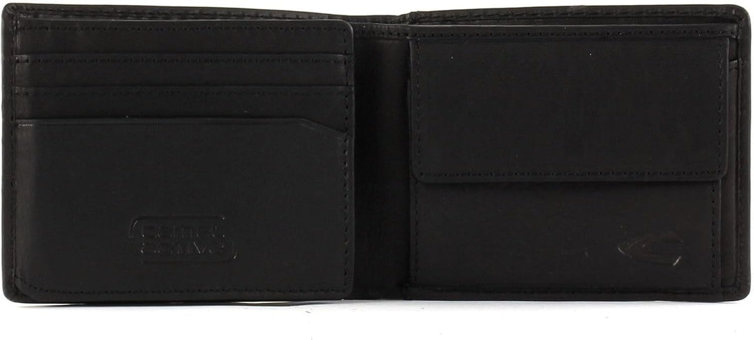 camel active bags Nepal Herren Geldbörse RFID Mittelgross Querformat Leder Schwarz 11 x 2 x 8,5 Schw