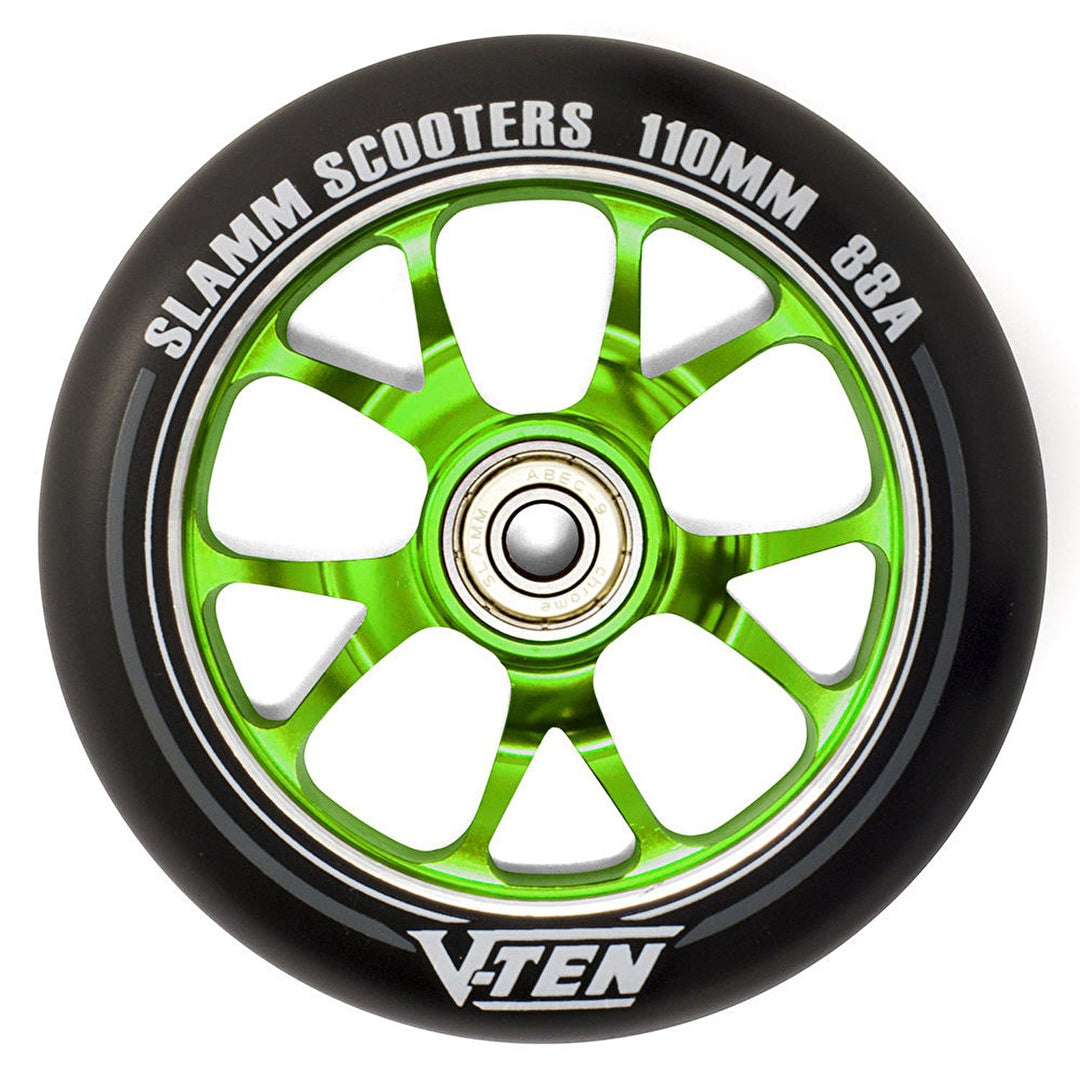 Slamm Scooters V-Ten II Räder, Unisex, Erwachsene, Unisex, SL582 110 mm grün, 110 mm grün