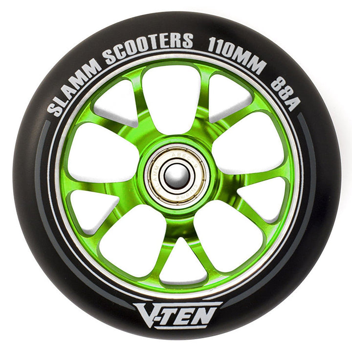 Slamm Scooters V-Ten II Räder, Unisex, Erwachsene, Unisex, SL582 110 mm grün, 110 mm grün