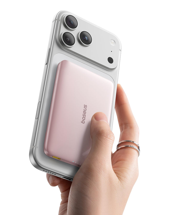 Baseus Picogo AM41 Power Bank, 10000mAh Qi2 Magsafe Powerbank 15W Wireless, Ultra Slim, PD 27W Schne