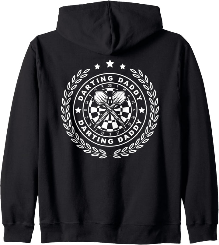 Darting Daddy - mit cooler Dartscheibe und Dartpfeile Kapuzenjacke