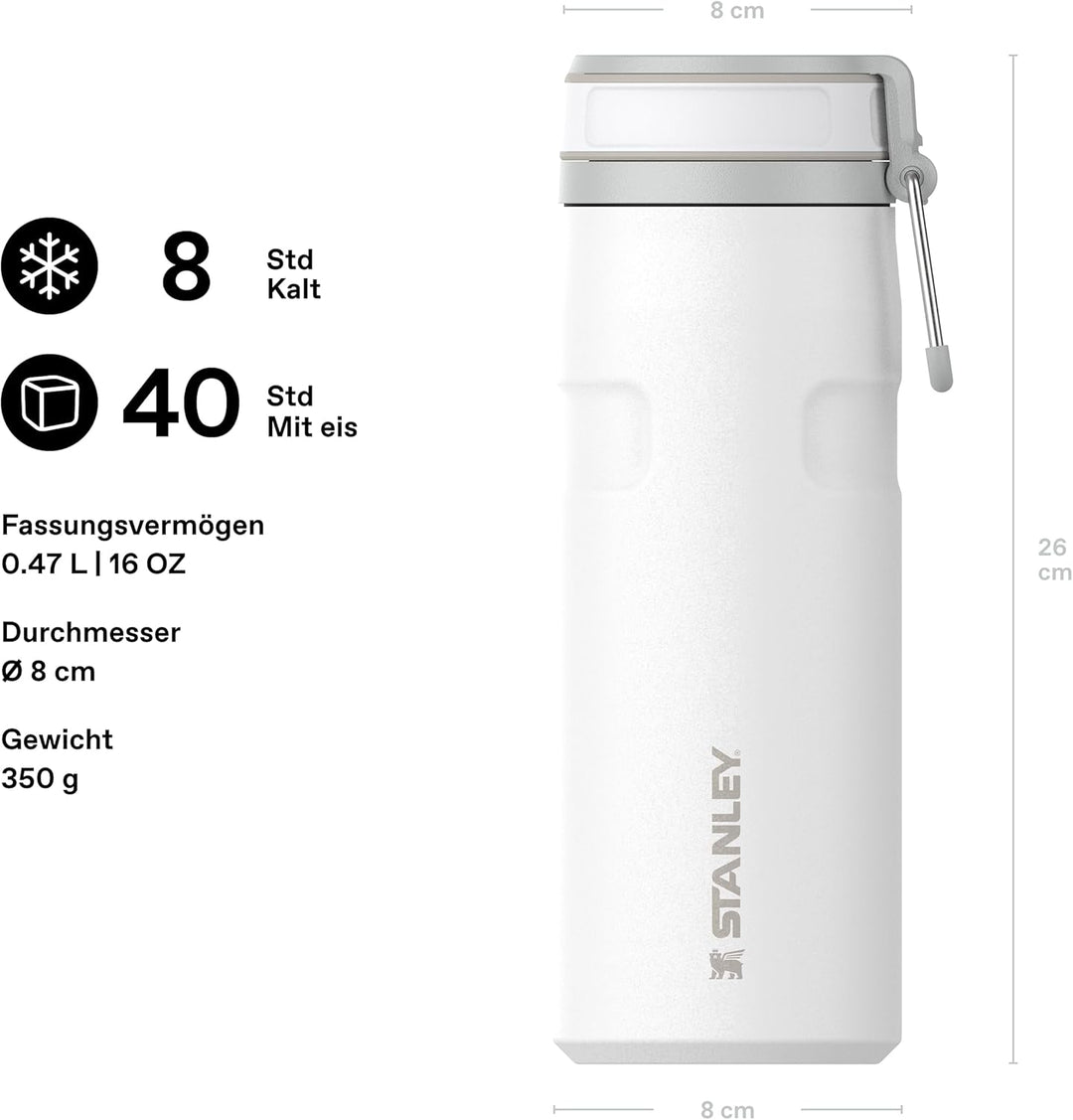Stanley 1913 IceFlow Bottle Twist Flip 0.47L - Kühlt 12 Stunden - 3 Tage Eisgekühlt - Spülmaschinenf