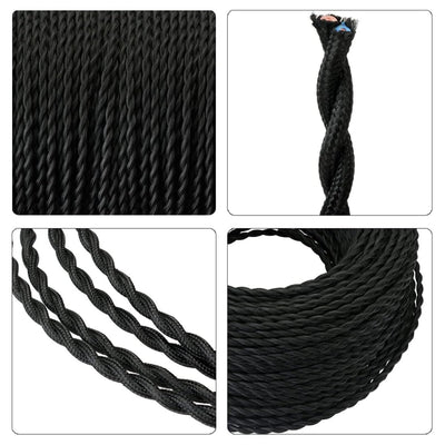 Stromkabel GreenSun Textilkabel Kabel 2 adrig Lampenkabel Textilkabel 2 adrig 2x 0,75 mm² Seil Kabel