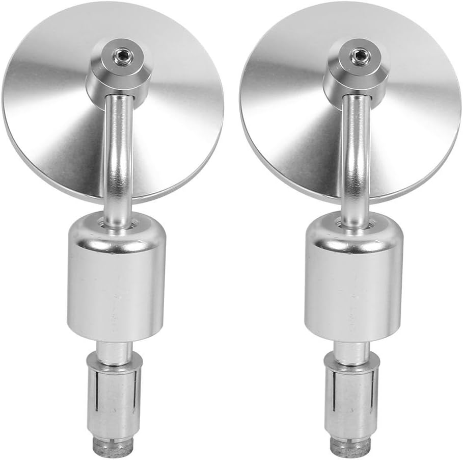 Keenso Motorrad Rückspiegel, 1 Paar 7/8 Zoll Lenker Universal Motorrad Lenker Einstellbare Aluminium
