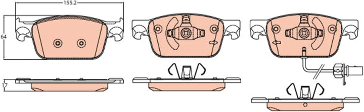 TRW GDB2127 Bremsbeläge