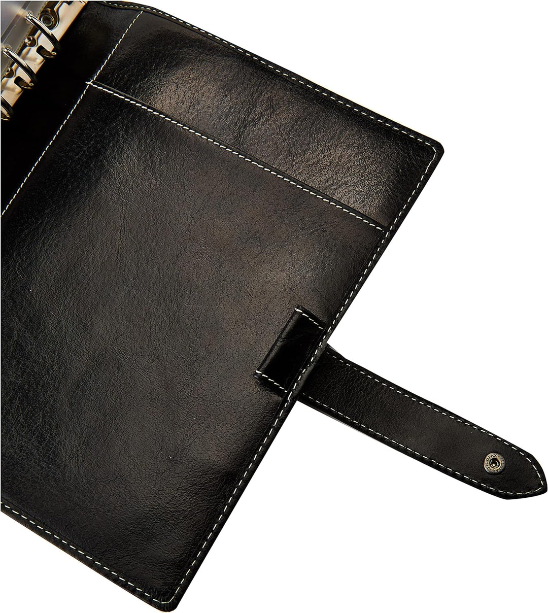 Filofax Malden A5 Organiser Black 2021, 21-028623 Schwarz, Schwarz