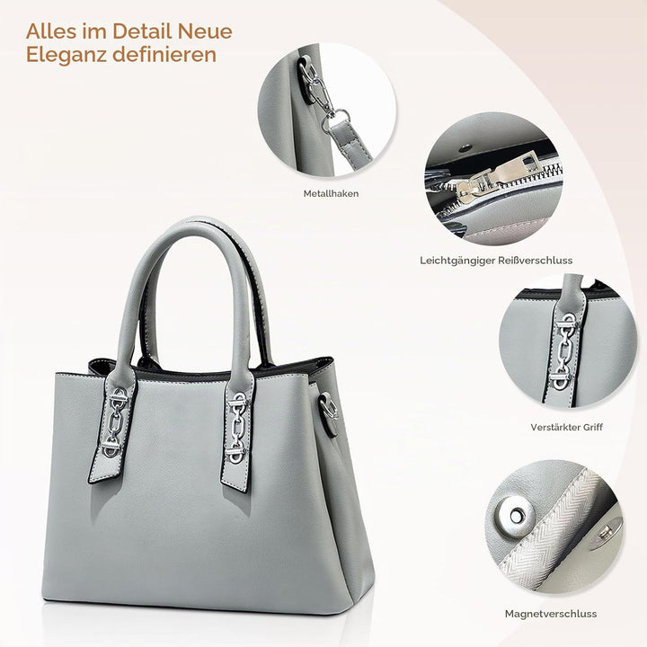 NICOLE &amp; DORIS Henkeltasche Damen Umhängetasche Einfach Elegante Handtasche Stilvolle Schultertasche