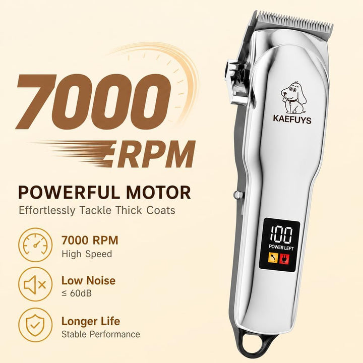 Hundeschermaschine Tierhaarschneidemaschine Profi Trimmer Haarschneidemaschine für Hunde mit dickem