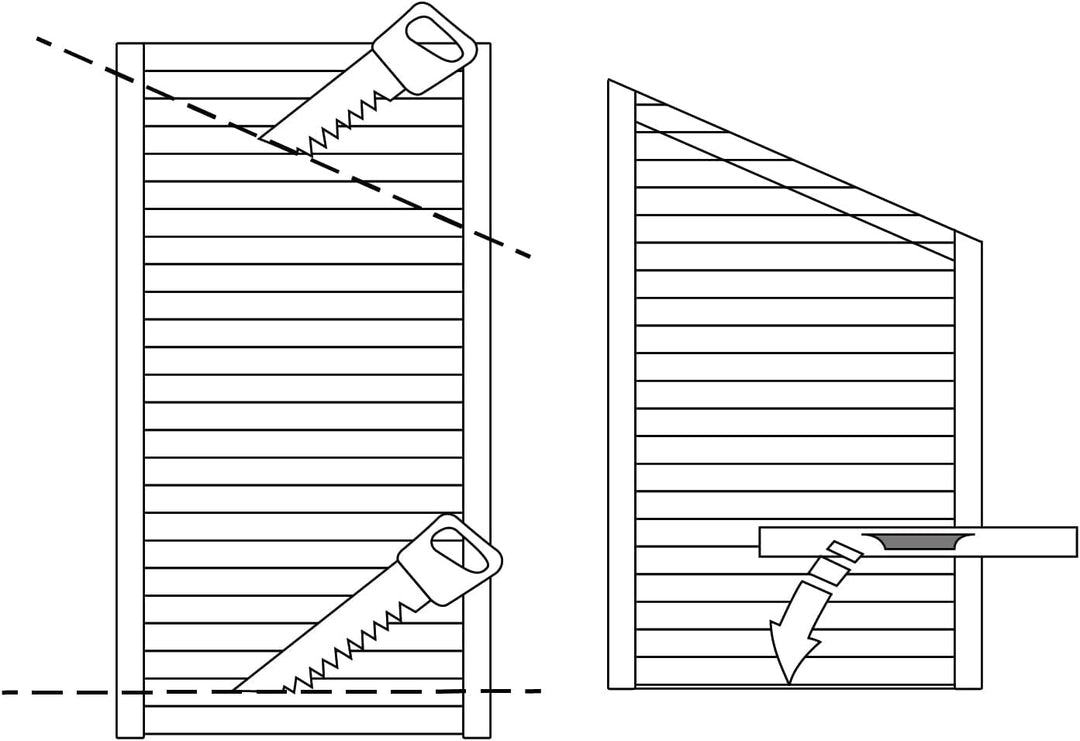 DecoMeister Lamellentür weiss seidenmatt aus Holz Massivholz Holztür Schranktür mit geschlossenen Pr