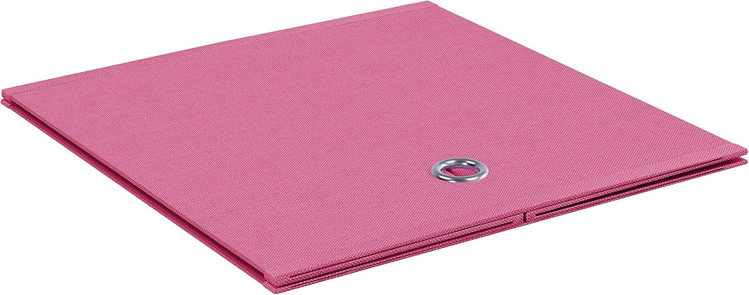 VCM 10er Set Faltbox Klappbox Sammelbox Stoffbox Regalbox Regalkorb ohne Deckel Pink 28 x 27 x 27 cm