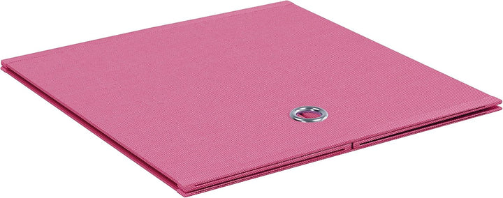 VCM 10er Set Faltbox Klappbox Sammelbox Stoffbox Regalbox Regalkorb ohne Deckel Pink 28 x 27 x 27 cm