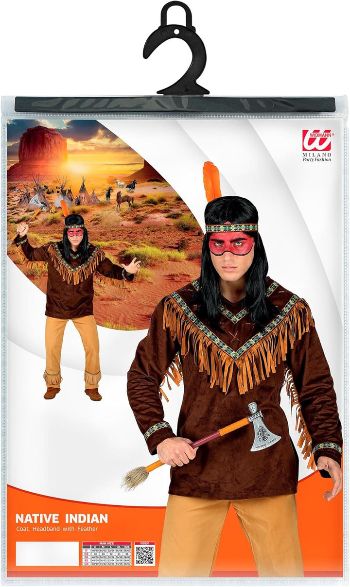 Widmann - Kostüm Indianer, Häuptling, Western, Faschingskostüme, Karneval, M