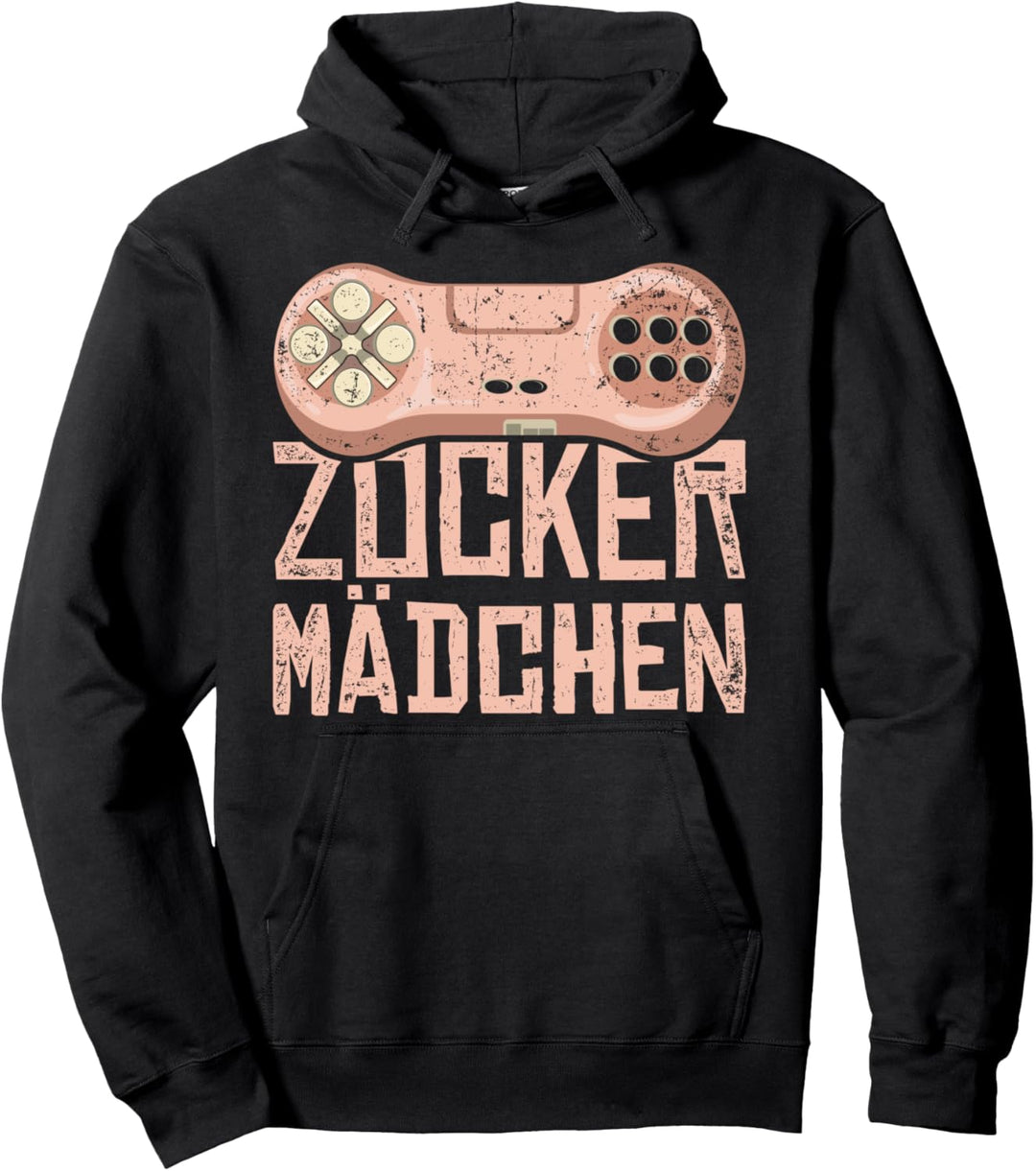 Zocker Mädchen Controller Gamer Videospiel Nerd Gaming Pullover Hoodie