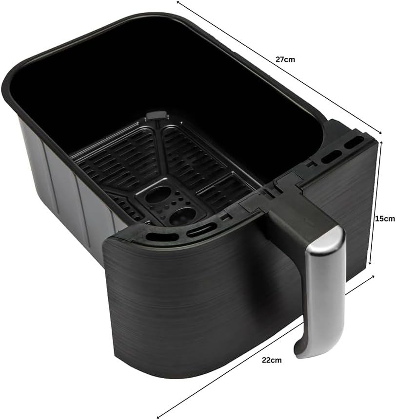 Russell Hobbs Ersatzkorb links [für SatisFry Doppelkammer Heissluftfritteuse 9l 27681-56] 4,5l Kapaz