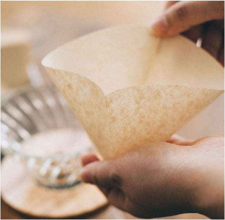 Hario V60 Papierfilter, Grösse 02, Kaffeeweiss, 5 Packungen (insgesamt 500 Blatt) 100 Stück, Weiss 0