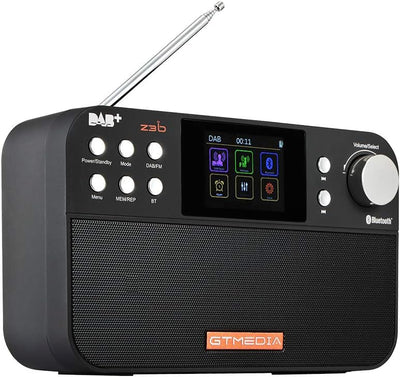 Digitalradio Z3B Dab + / FM RDS Mit Bluetooth tragbar wiederaufladbar dab Plus Radio mit Alarm, Time