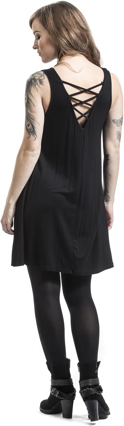 Forplay Damen schwarzes Kleid mit Schnürung 3XL