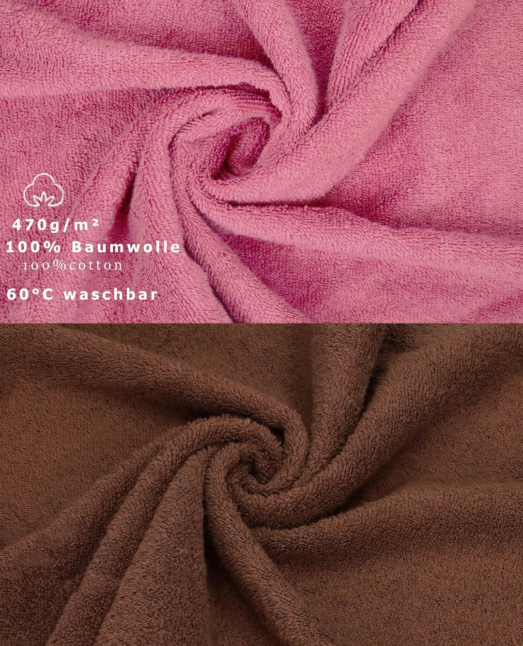 Betz 10-TLG. Handtuch-Set Classic 100% Baumwolle 2 Duschtücher 4 Handtücher 2 Gästetücher 2 Seiftüch