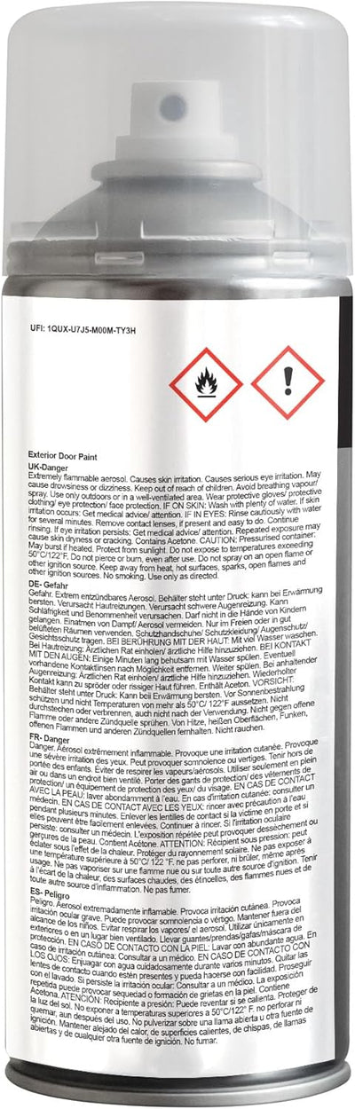 Jenolite Lackspray für Aussentüren, Metall- und Holztüren und Garagentore – Schwarz, 3 x 400 ml (RAL