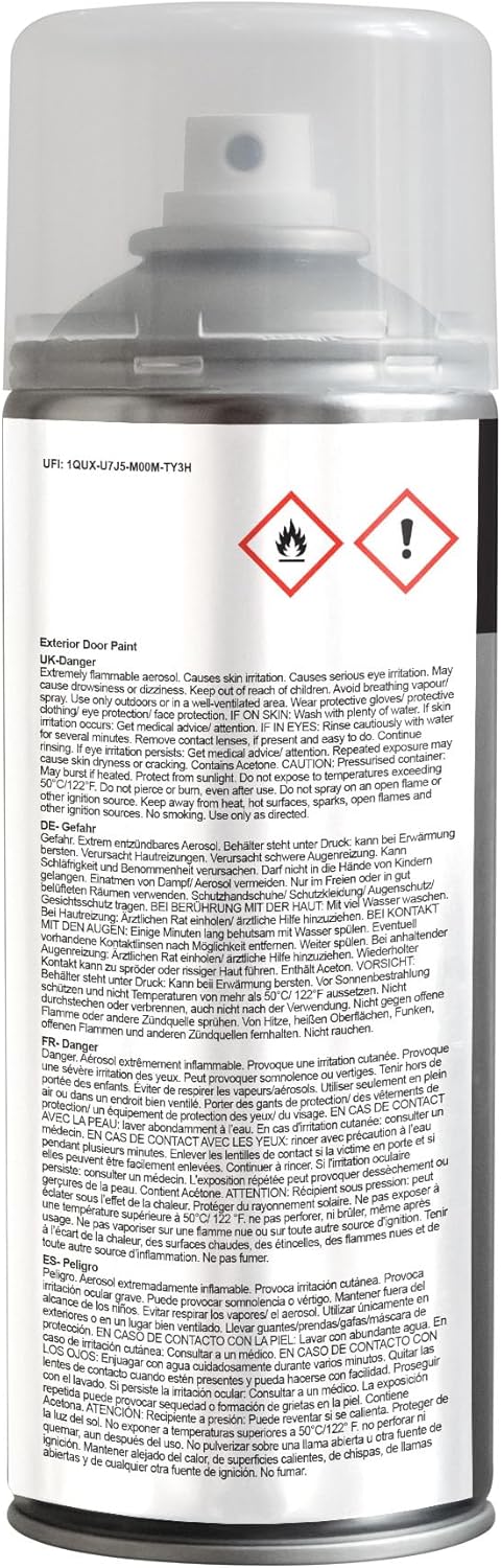 Jenolite Lackspray für Aussentüren, Metall- und Holztüren und Garagentore – Schwarz, 3 x 400 ml (RAL